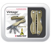 Мультиинструмент Swiss+Tech Vintage Corkscrew Tool (8в1, подарочная упаковка)